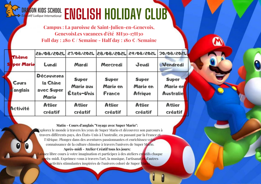 English holiday club