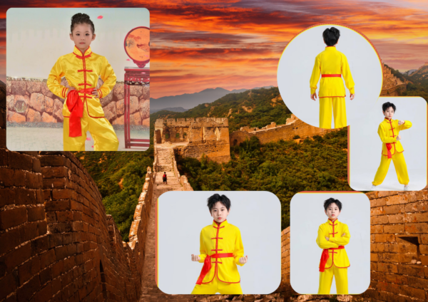 Tenue de Kung Fu Jaune